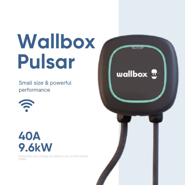New In Box Wallbox Pulsar Plus 40A Level 2 Smart Electric Vehicle Home  Charger